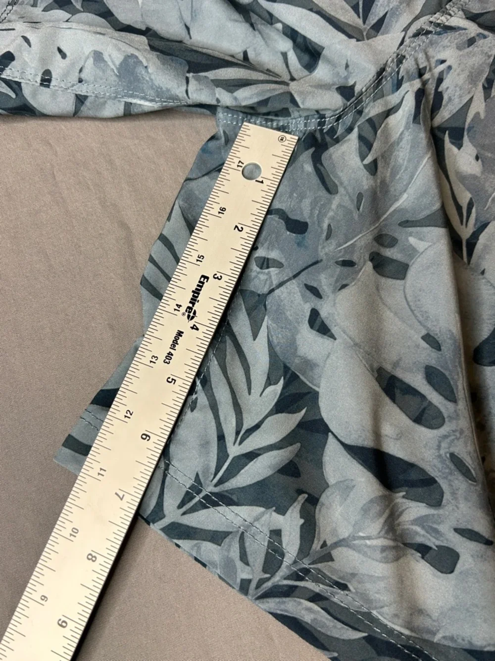 Speedo Navy and‎ Light Blue Tropical Print Swim Shorts with 2 in 1 Liner